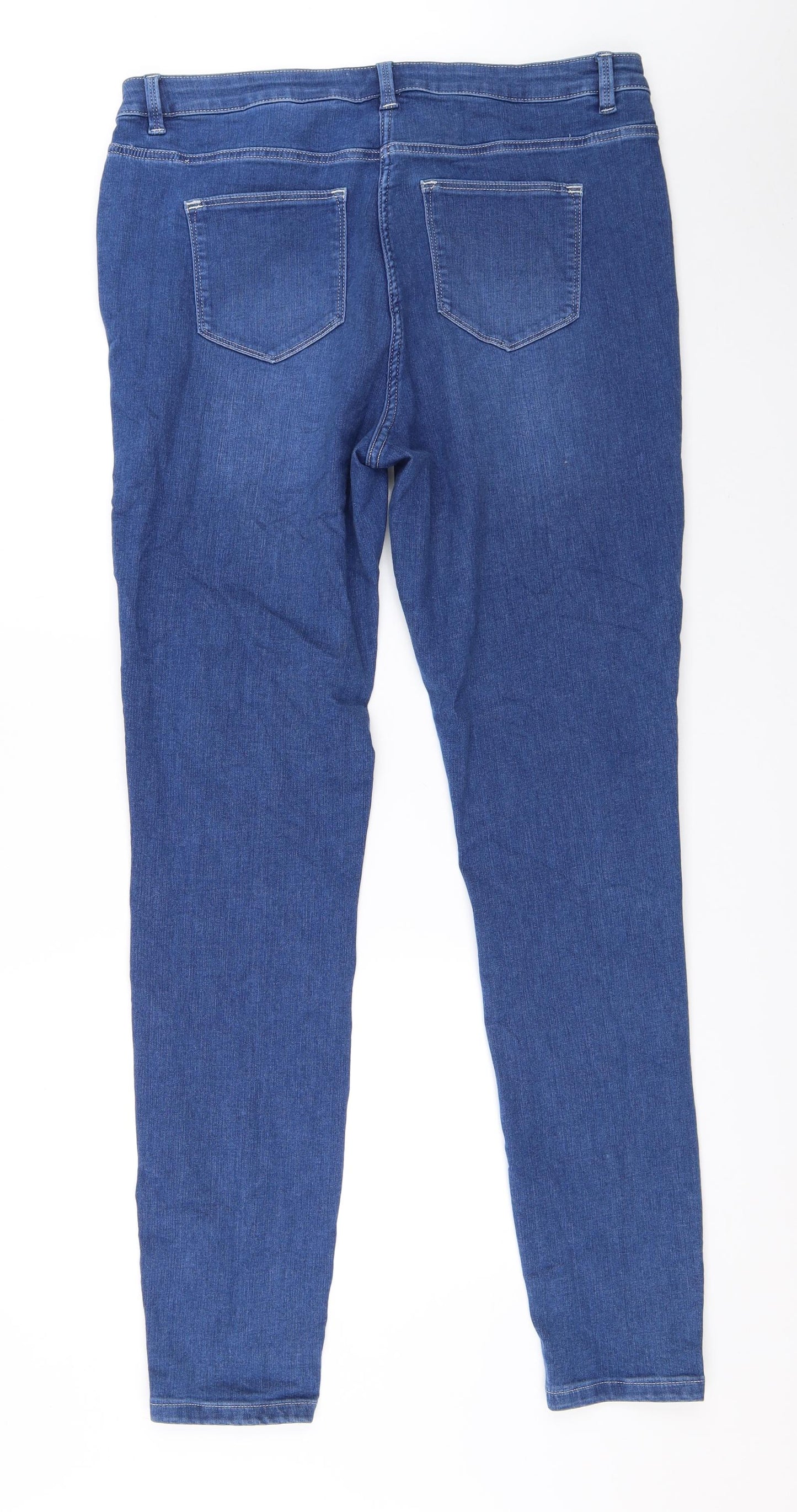 NEXT Womens Blue  Denim Skinny Jeans Size 18 L33.5 in