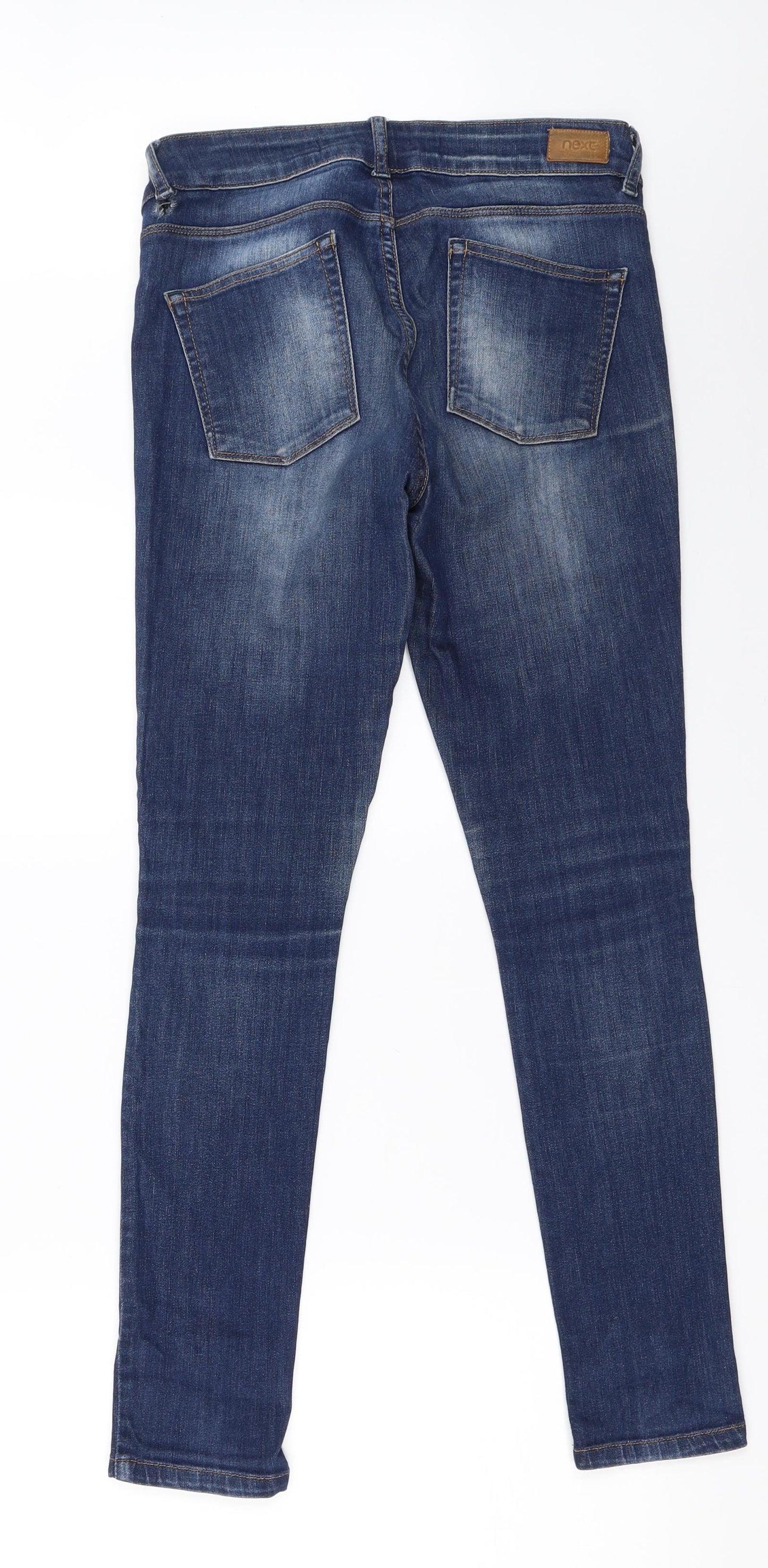 NEXT Womens Blue  Denim Skinny Jeans Size 10 L27.5 in