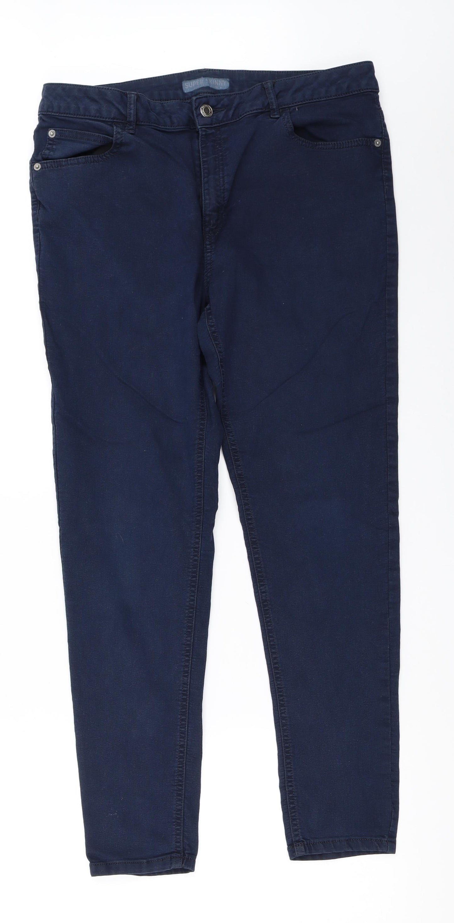 Marks and Spencer Womens Blue   Skinny Jeans Size 14 L27 in