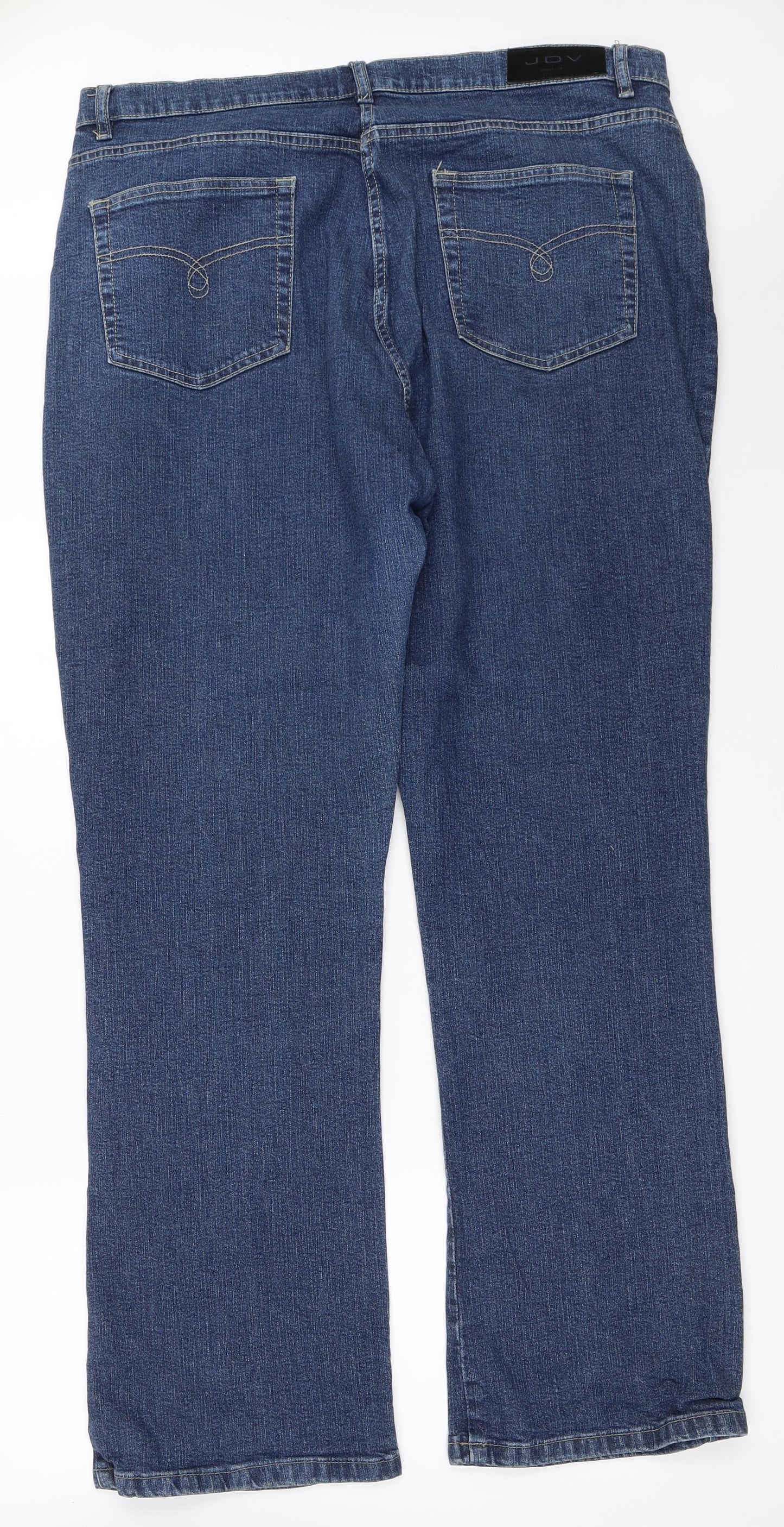 JDV Womens Blue  Denim Straight Jeans Size 20 L31 in