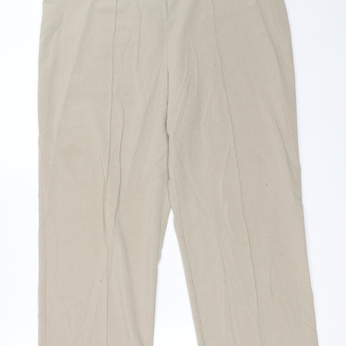 Isle Womens Beige   Trousers  Size 14 L24 in
