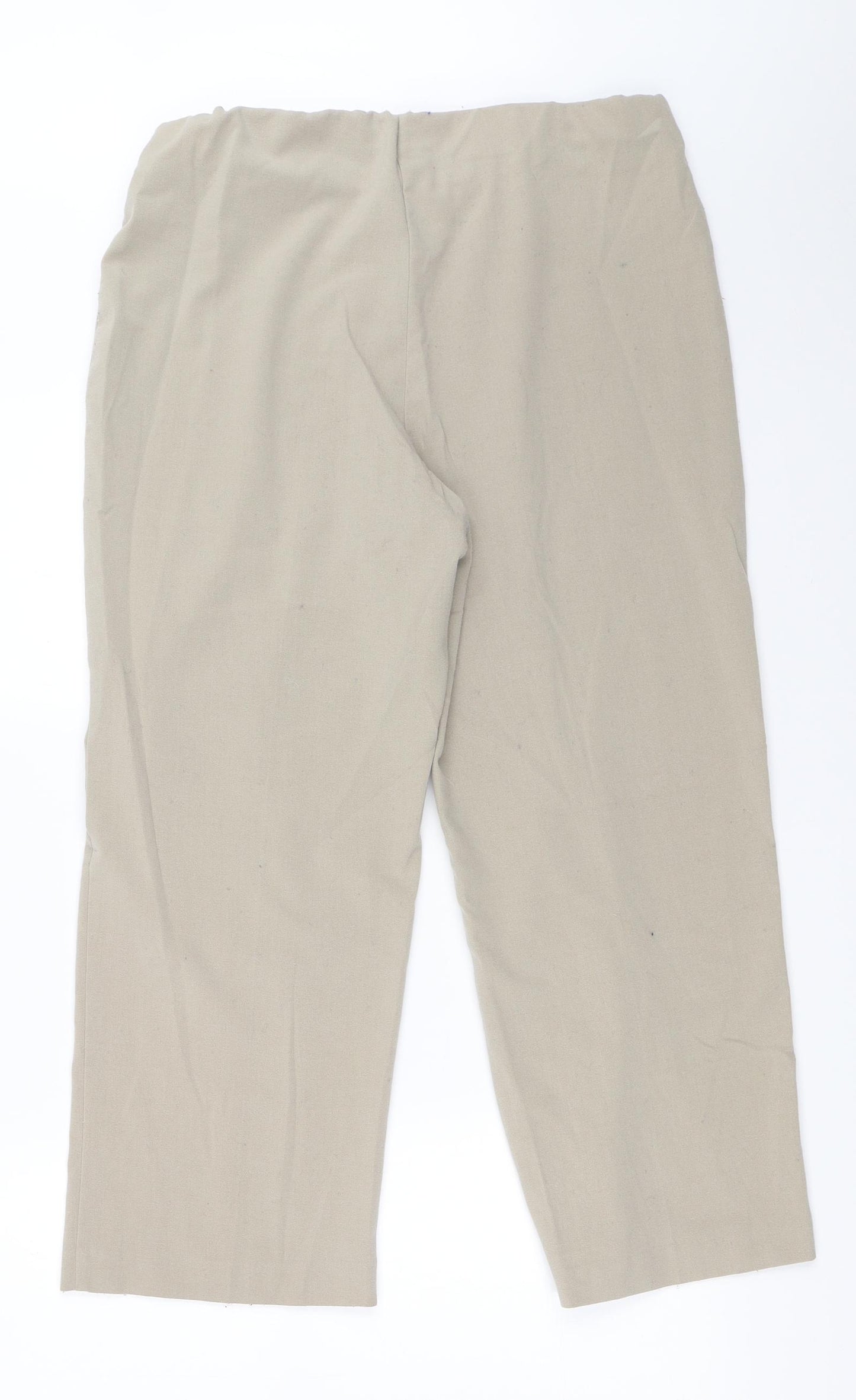 Isle Womens Beige   Trousers  Size 14 L24 in