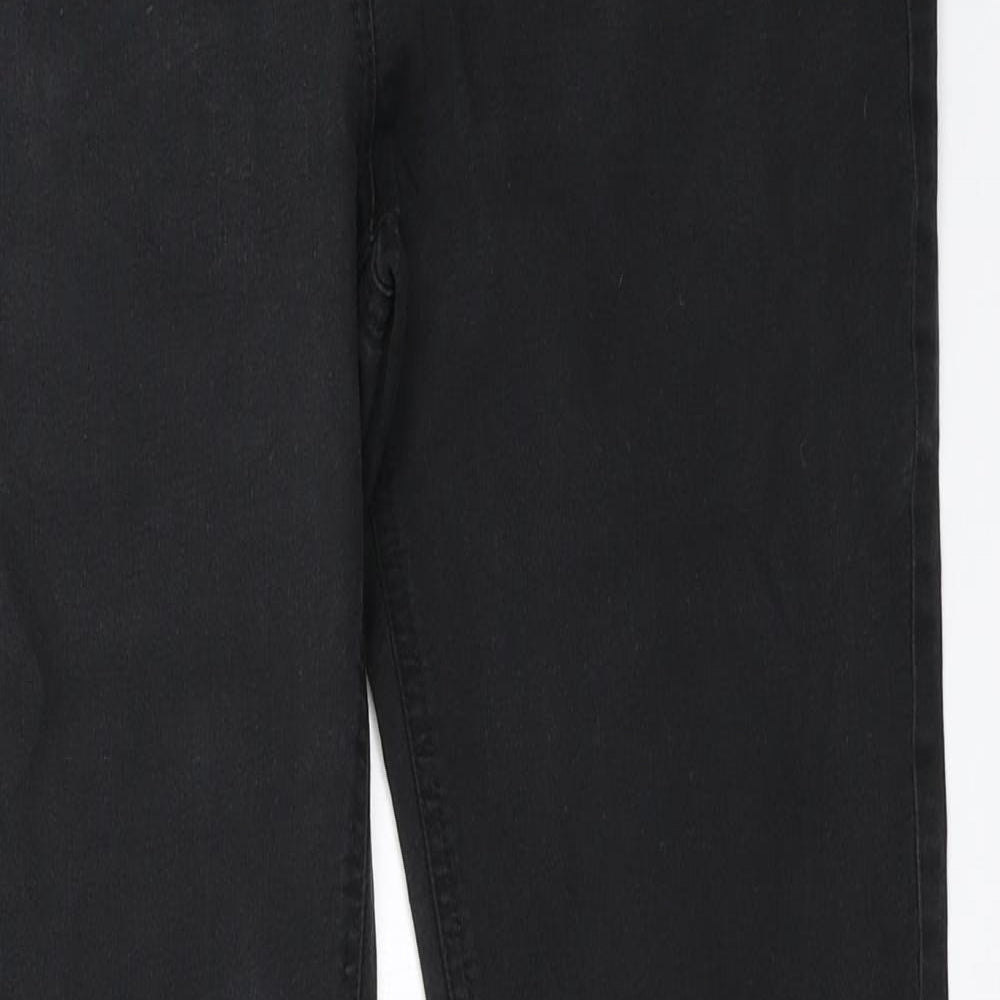 Wallis Womens Black   Straight Jeans Size 14 L31 in