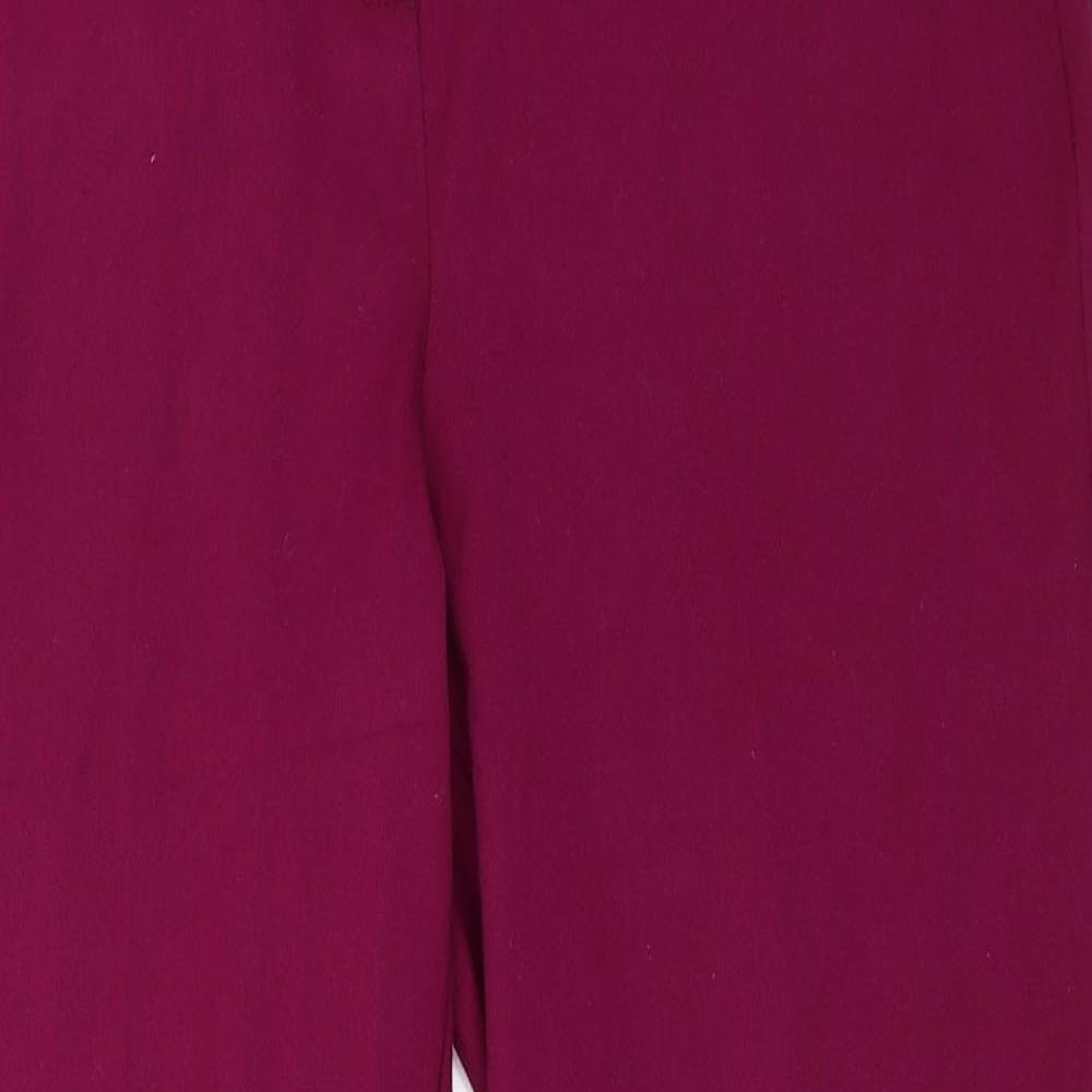Marks and Spencer Womens Purple   Capri Trousers Size 14 L27 in