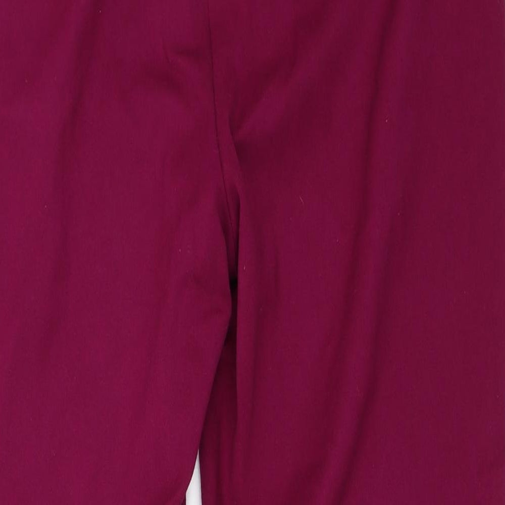 Marks and Spencer Womens Purple   Capri Trousers Size 14 L27 in