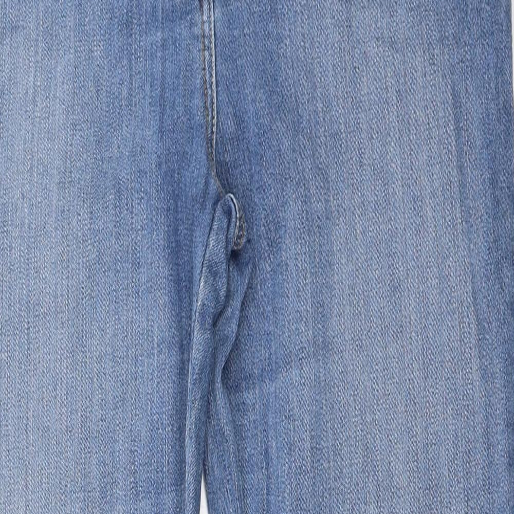 Papaya Womens Blue  Denim Straight Jeans Size 14 L27.5 in