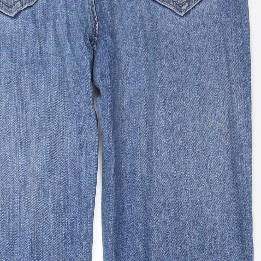 Papaya Womens Blue  Denim Straight Jeans Size 14 L27.5 in