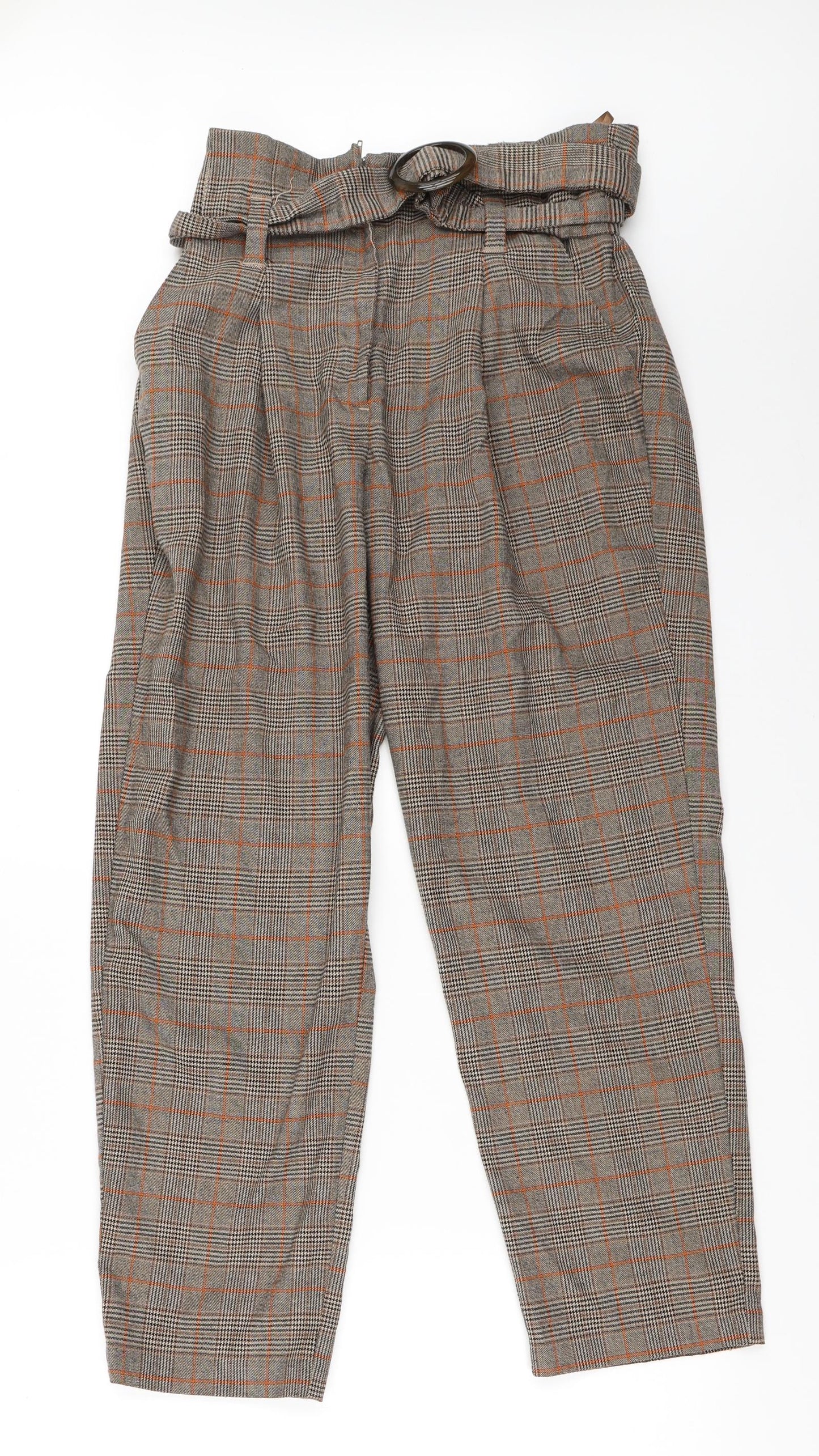 New Look Womens Brown   Capri Trousers Size 14 L25.5 in