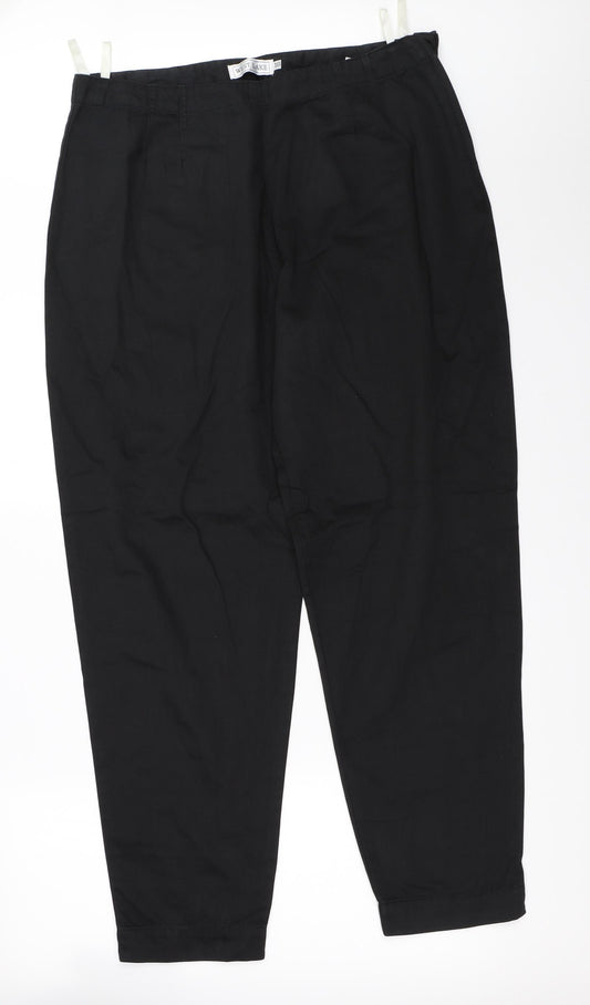 Front view of West Lake women’s black trousers, size UK 18, 29-inch leg