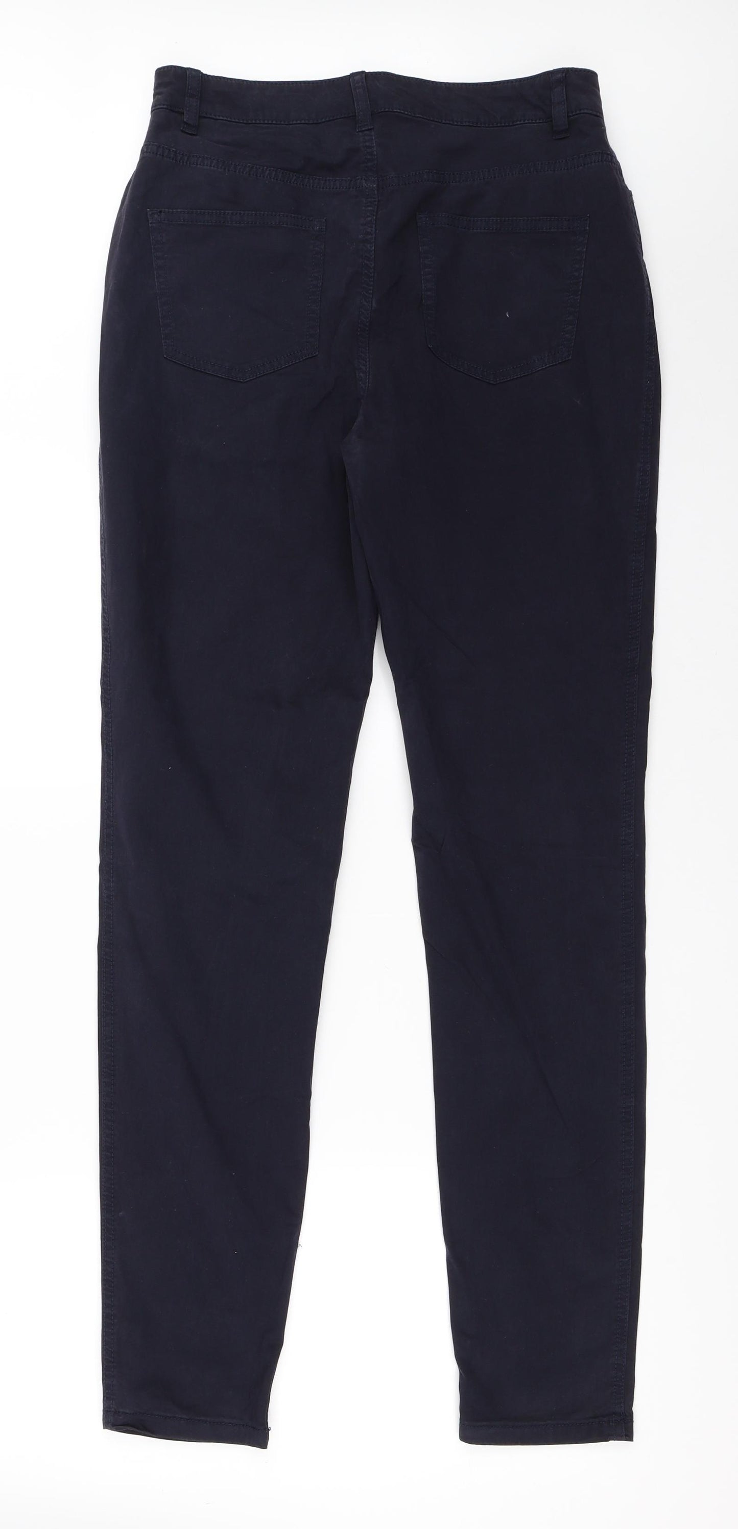 Marks and Spencer Womens Blue   Chino Trousers Size 29 in L31 in