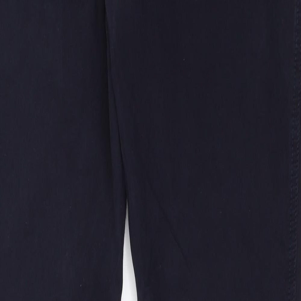 Marks and Spencer Womens Blue   Chino Trousers Size 29 in L31 in