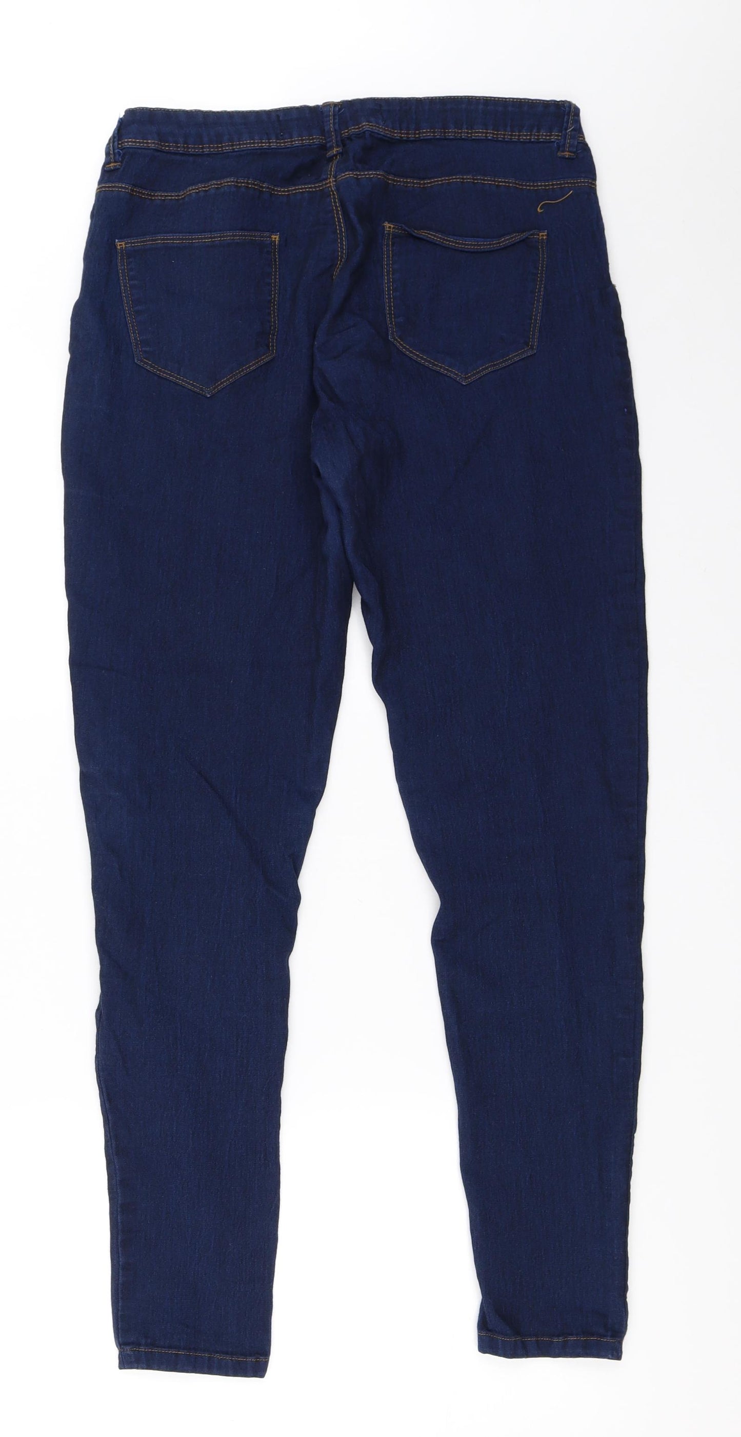 Primark Womens Blue  Denim Skinny Jeans Size 12 L28 in
