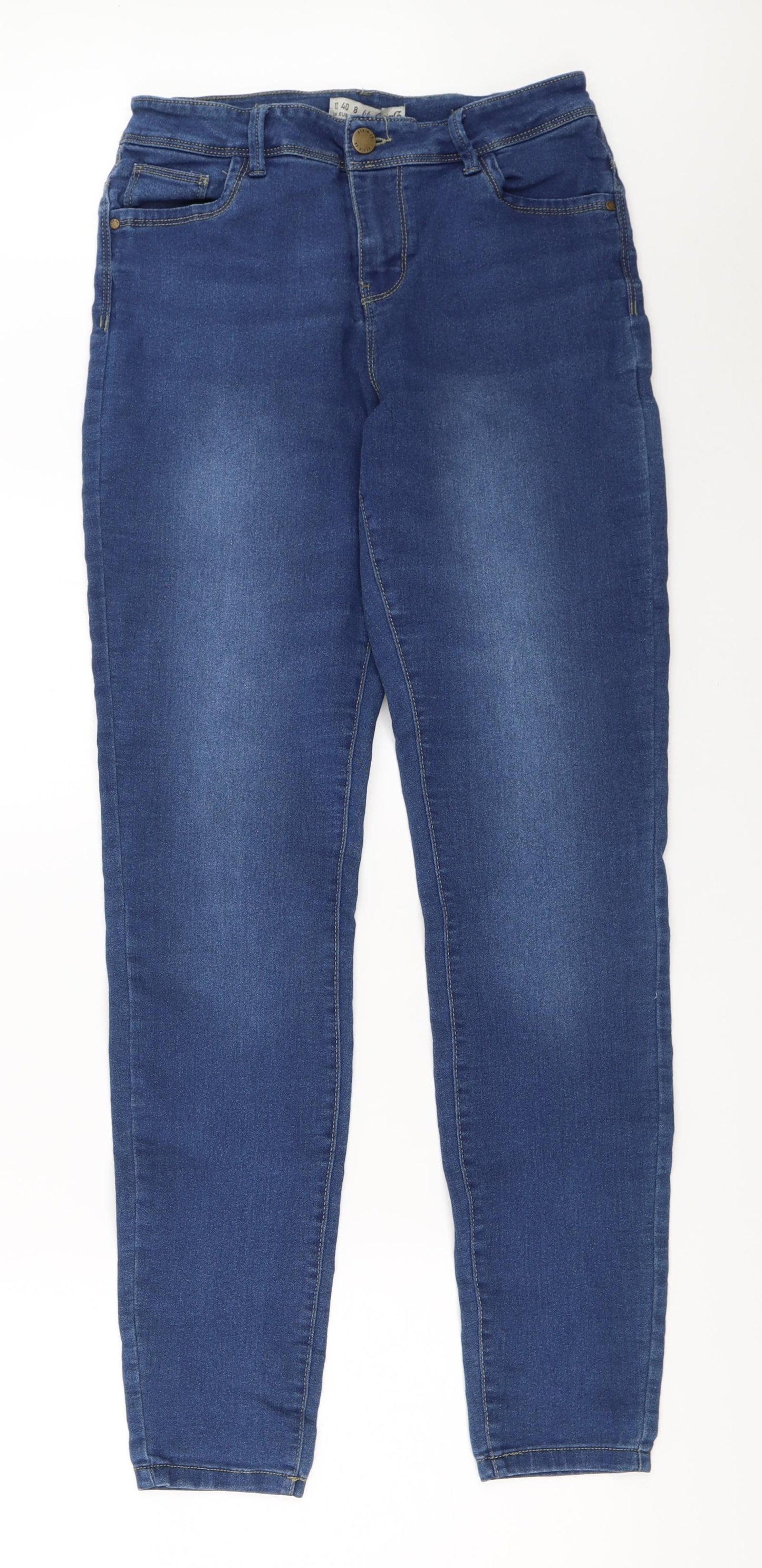 Primark Womens Blue  Denim Skinny Jeans Size 12 L30 in