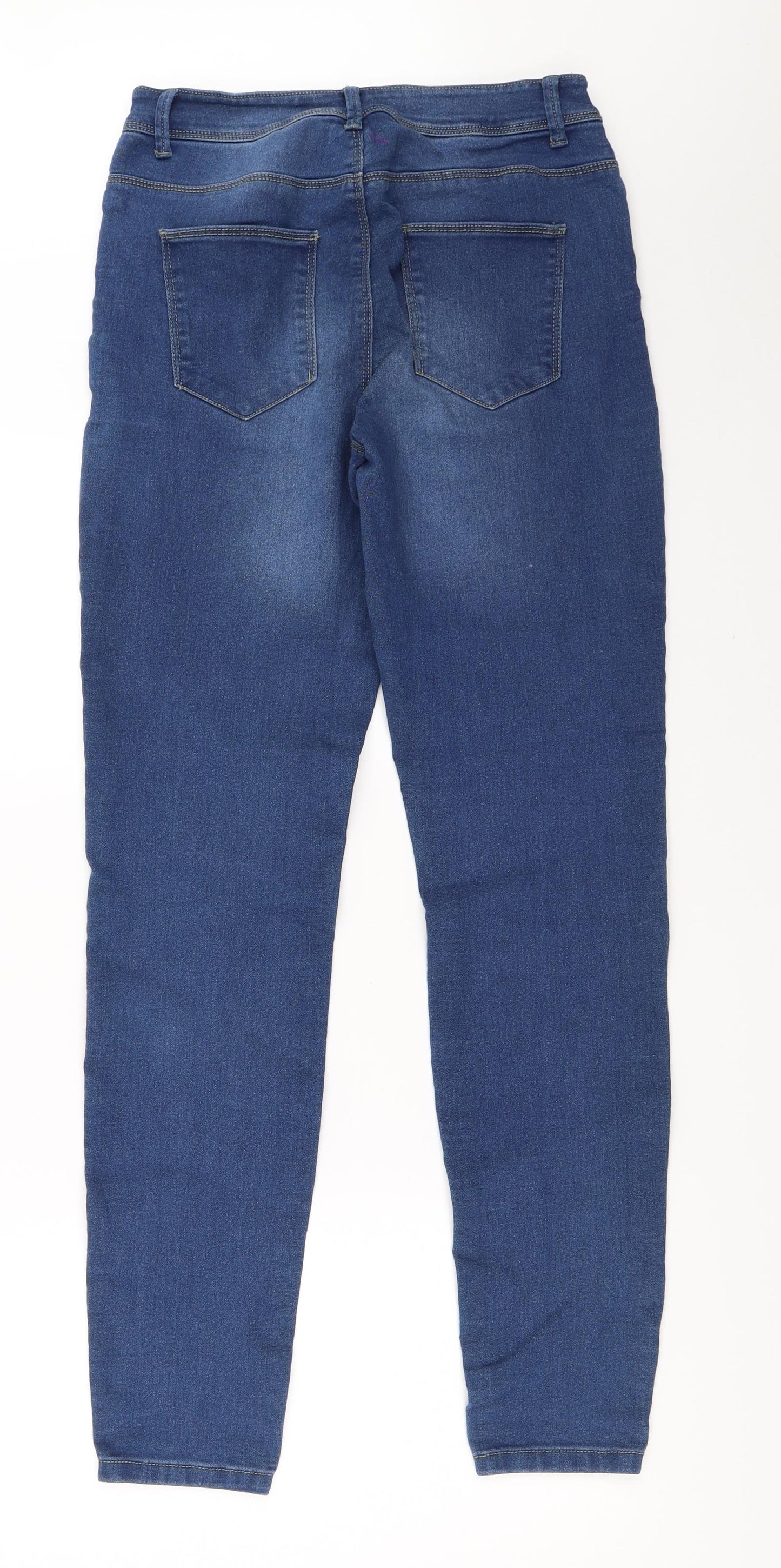 Primark Womens Blue  Denim Skinny Jeans Size 12 L30 in