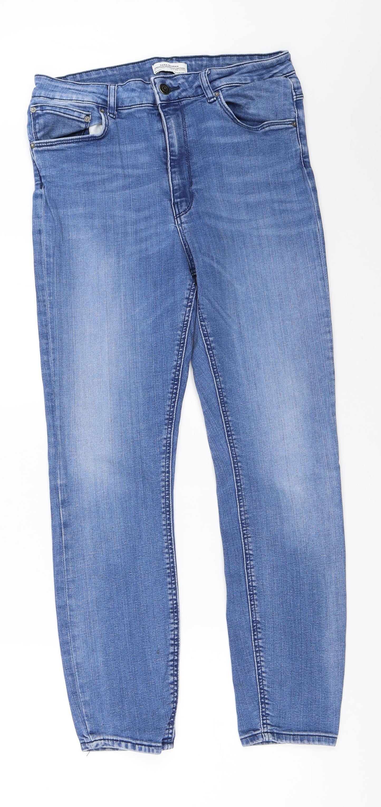 Zara Womens Blue  Denim Skinny Jeans Size 40 L26 in