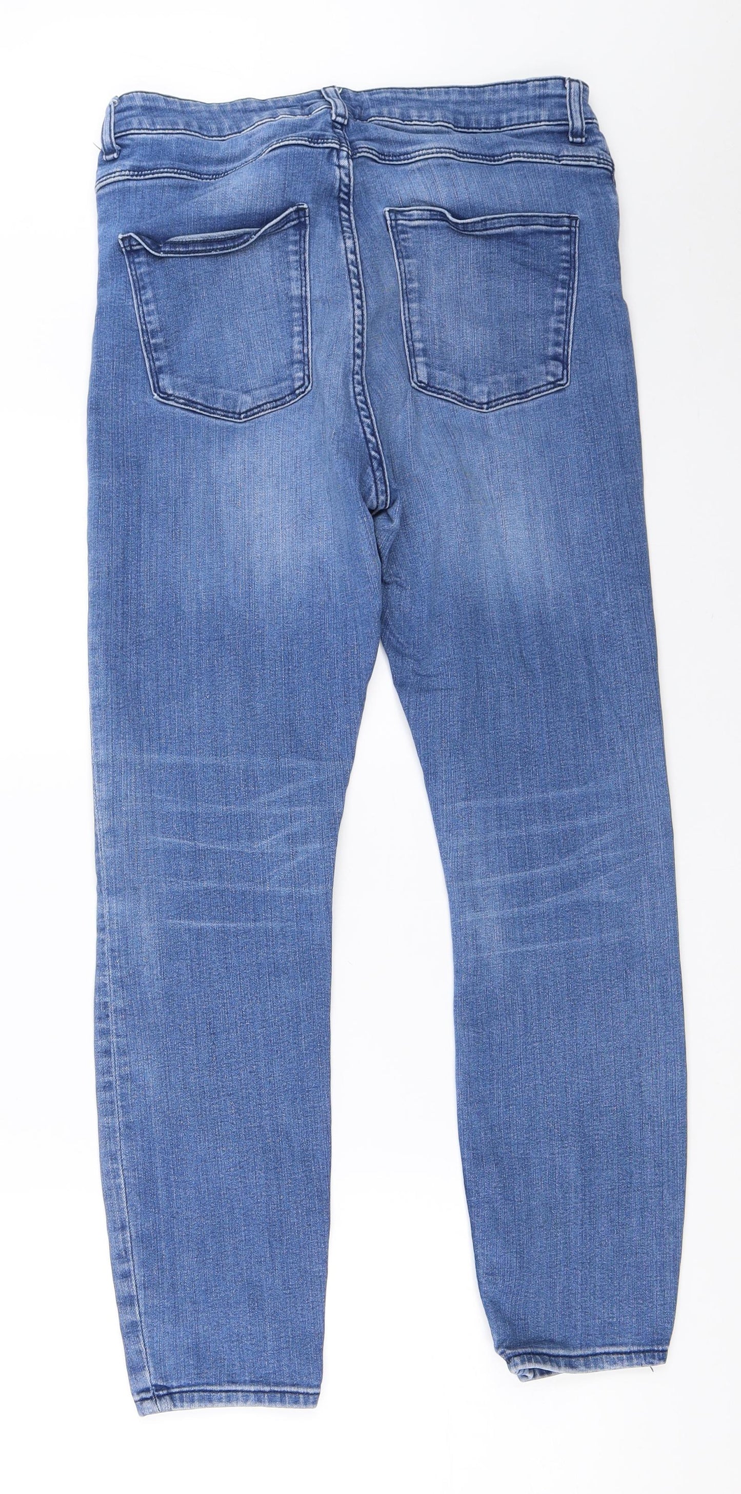 Zara Womens Blue  Denim Skinny Jeans Size 40 L26 in
