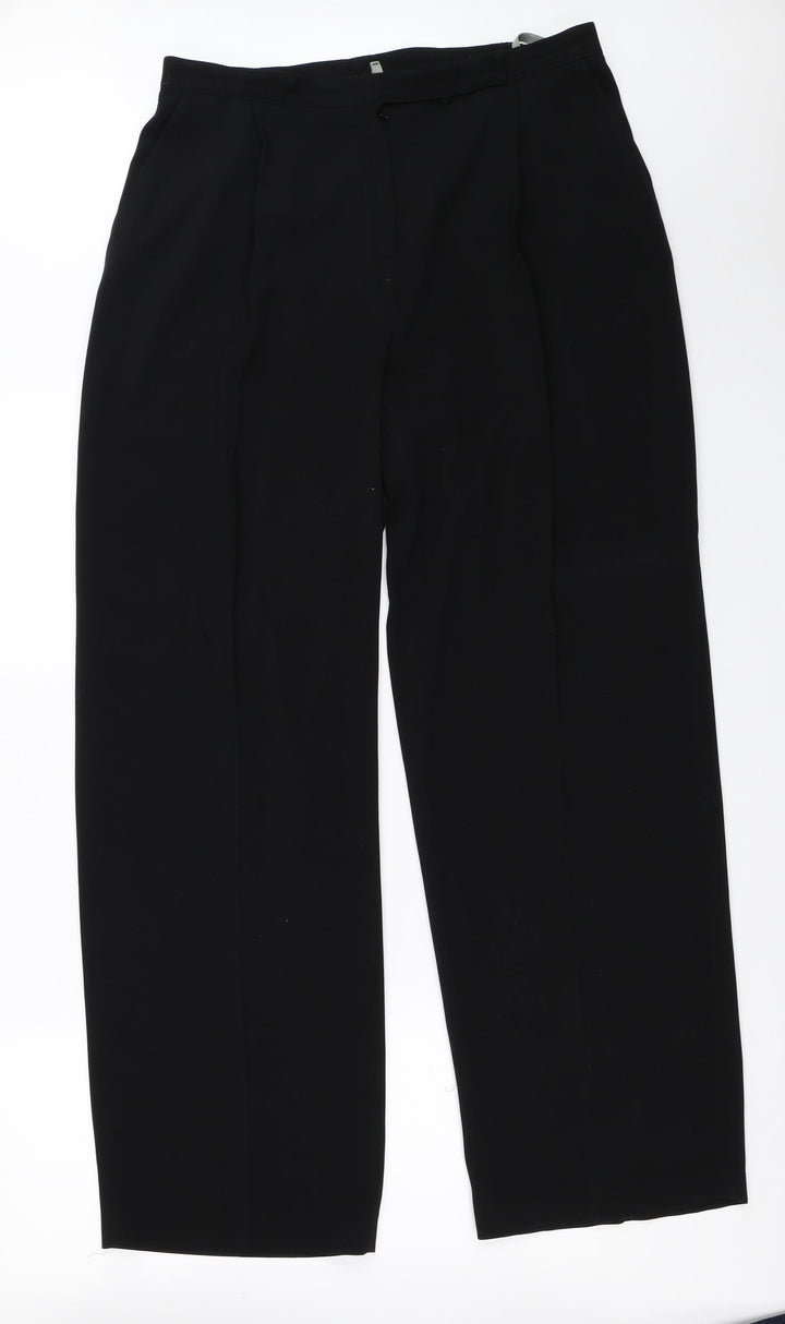 Gelco Womens Black   Trousers  Size 18 L31 in