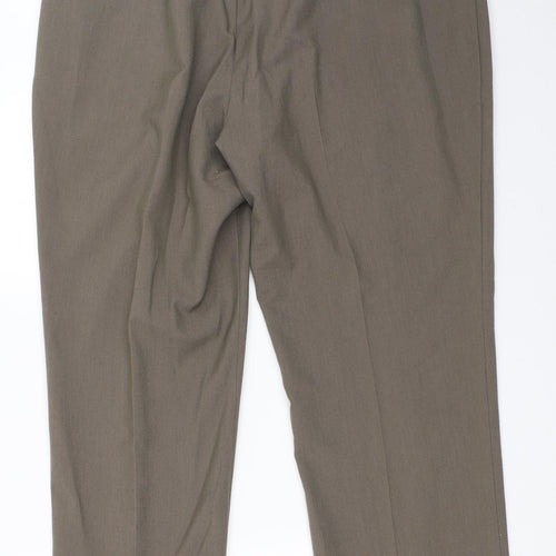 BM Womens Brown   Capri Trousers Size 18 L25 in