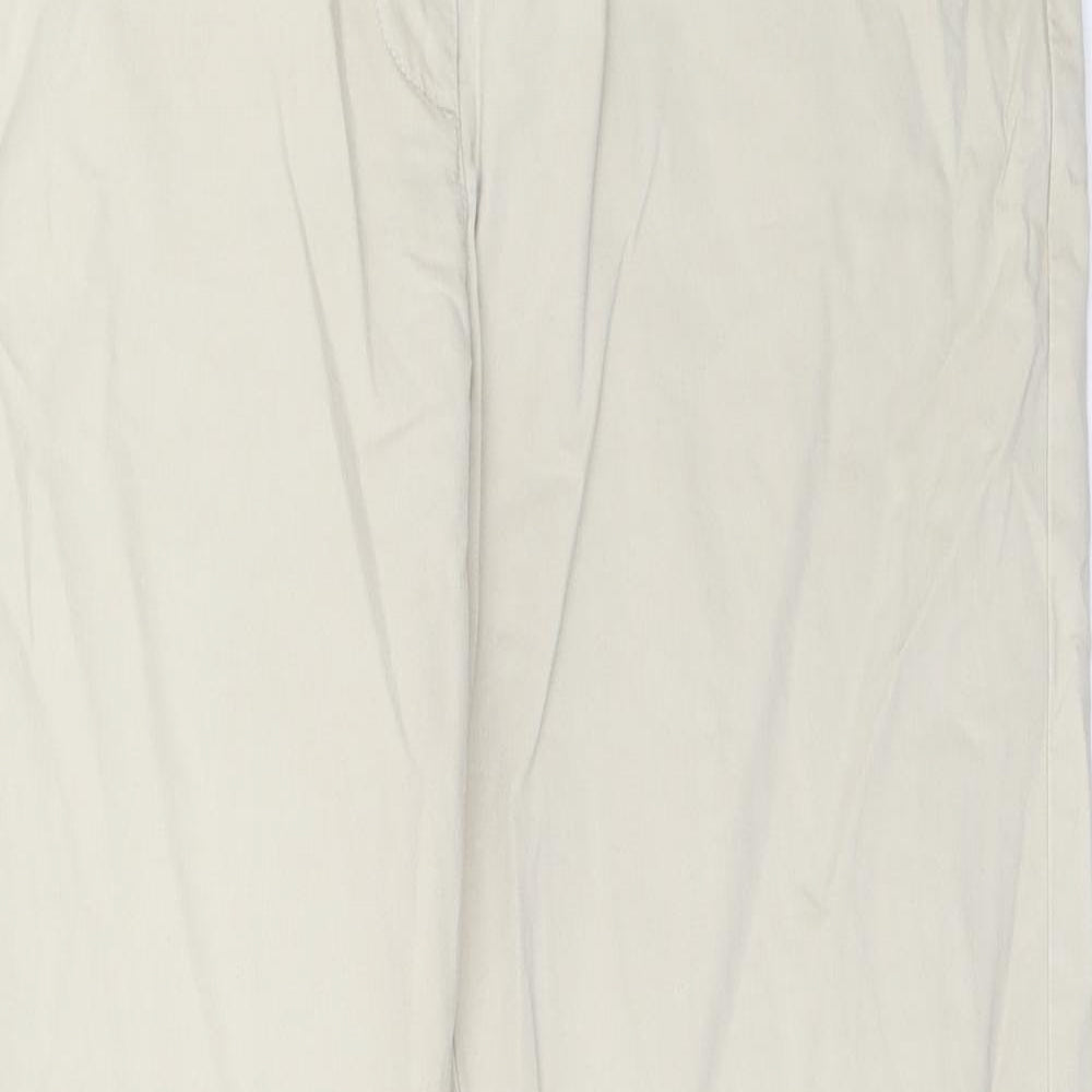 Papaya Womens Beige   Chino Trousers Size 16 L30 in