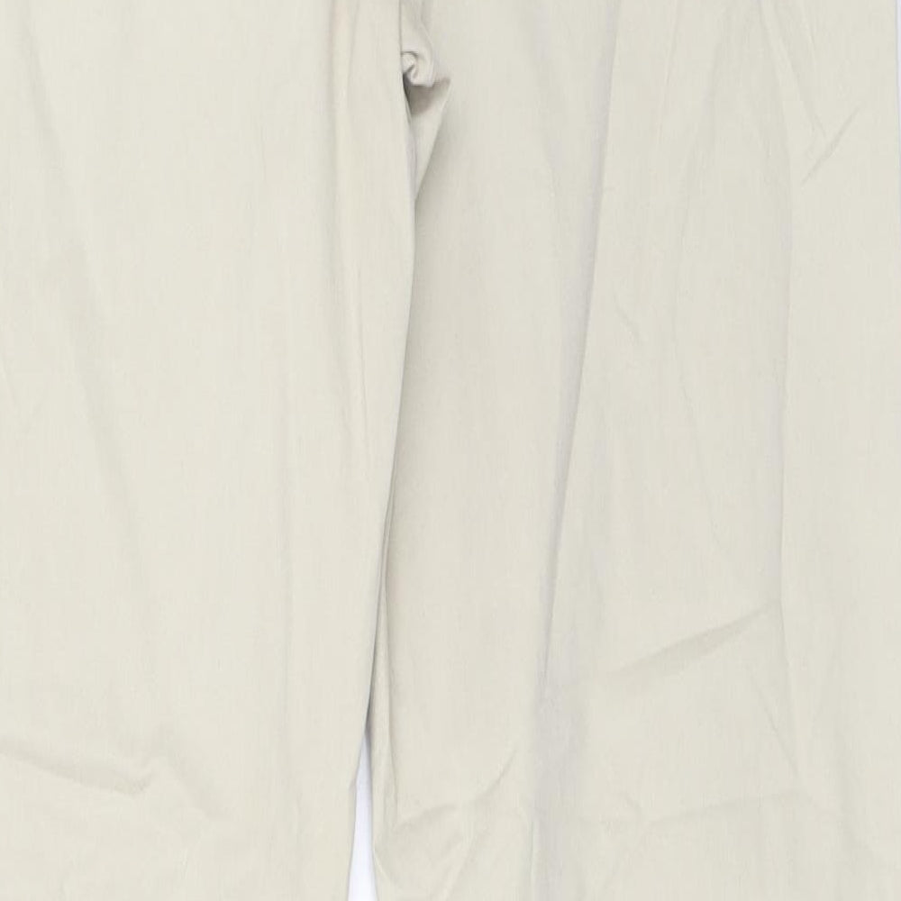 Papaya Womens Beige   Chino Trousers Size 16 L30 in