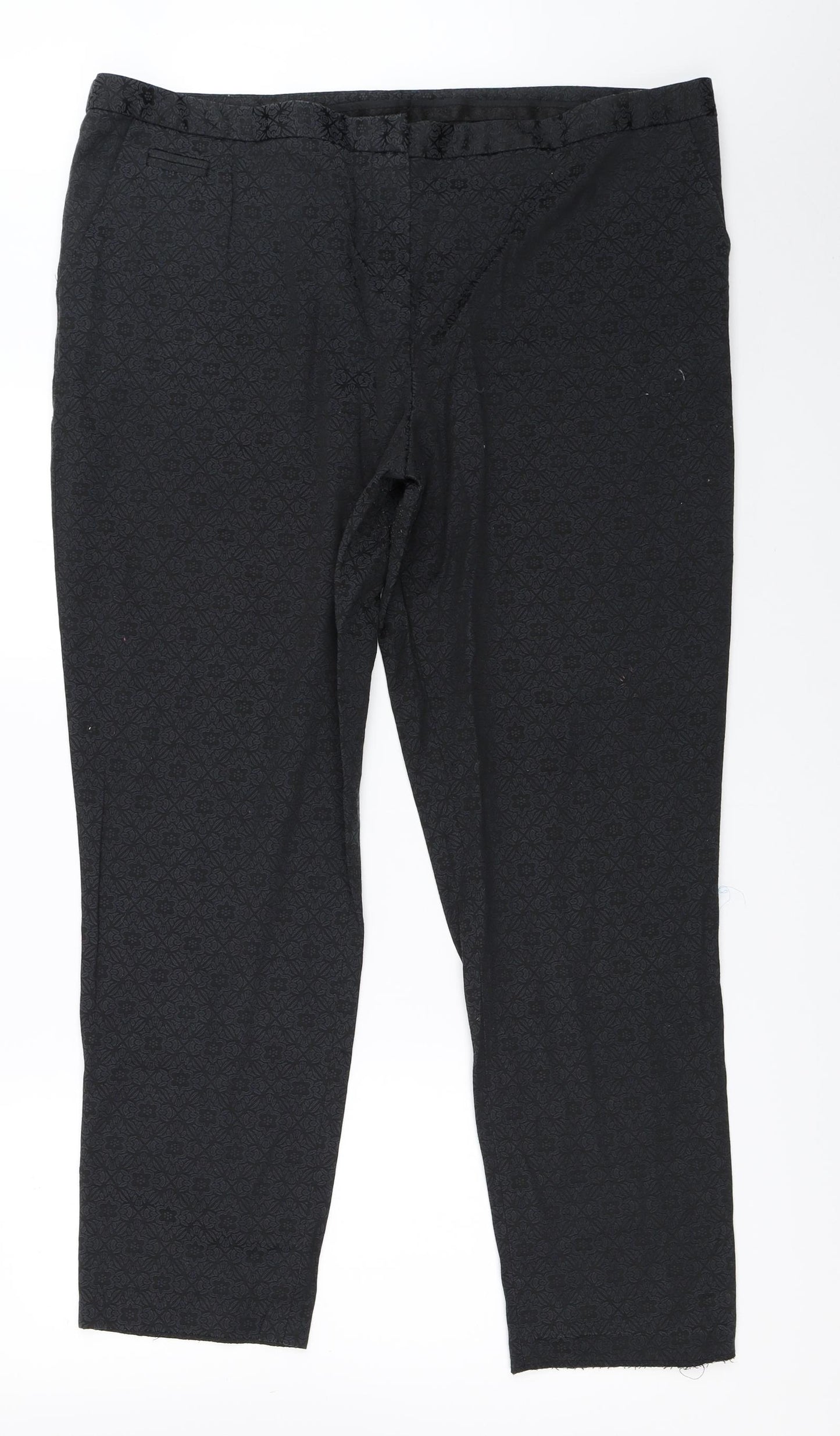 Atmosphere Womens Black   Capri Trousers Size 20 L29 in