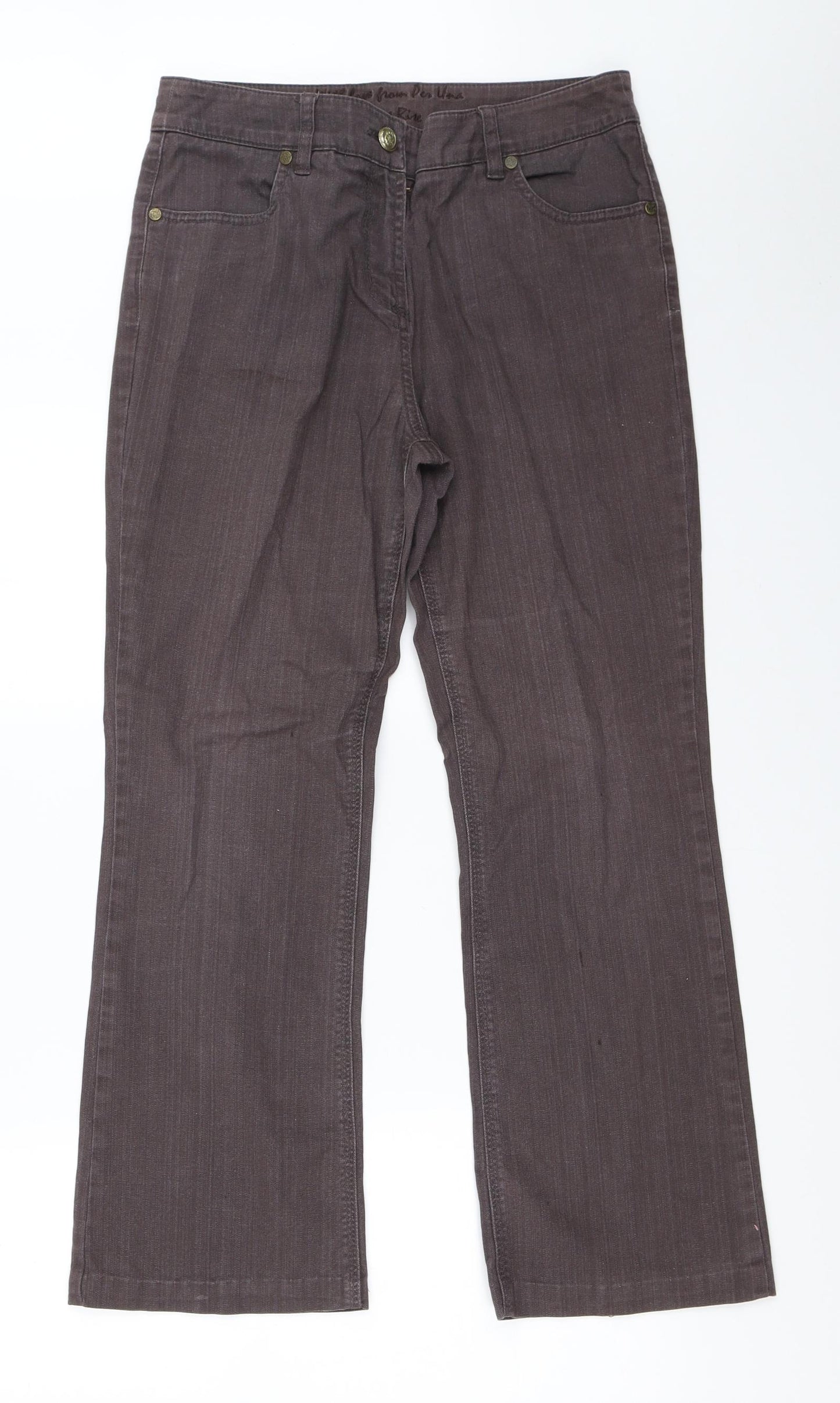 Per Una Womens Brown   Bootcut Jeans Size 12 L26.5 in