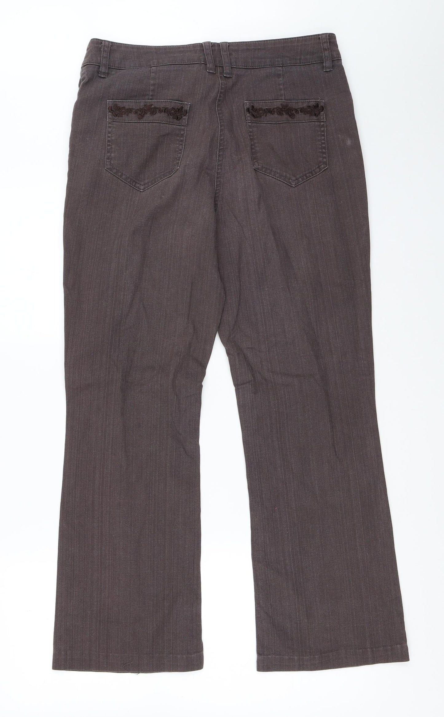 Per Una Womens Brown   Bootcut Jeans Size 12 L26.5 in