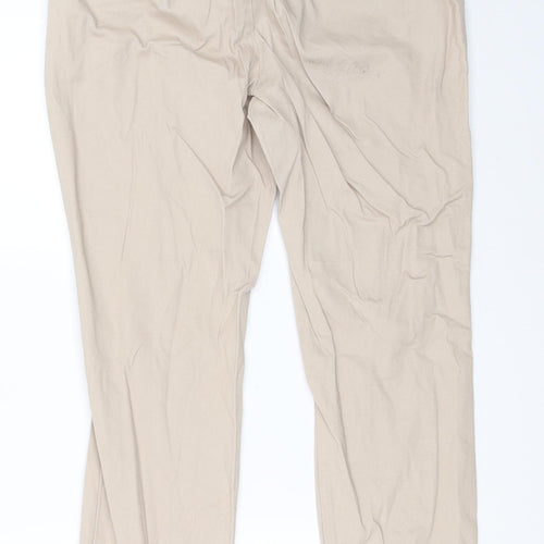 Wallis Womens Beige   Capri Trousers Size 12 L26 in