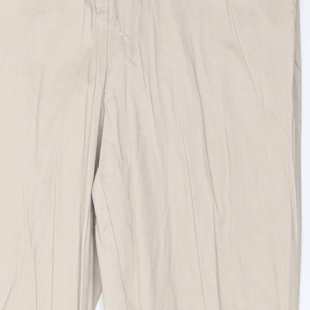 Wallis Womens Beige   Capri Trousers Size 12 L26 in