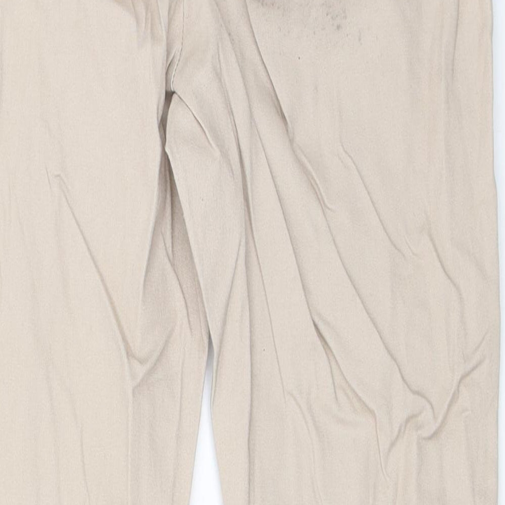 Wallis Womens Beige   Capri Trousers Size 12 L26 in