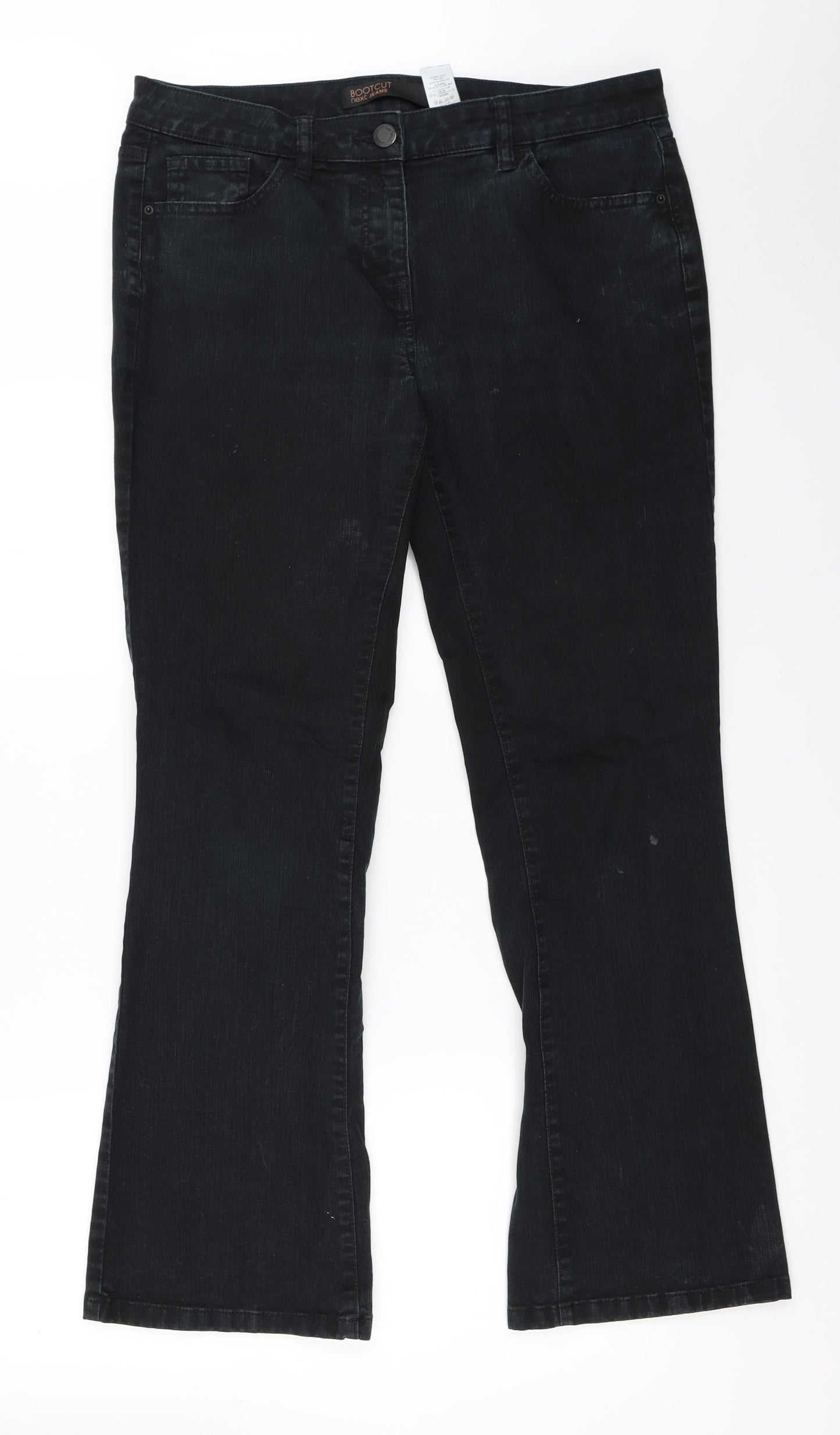 NEXT Womens Black  Denim Bootcut Jeans Size 14 L29 in