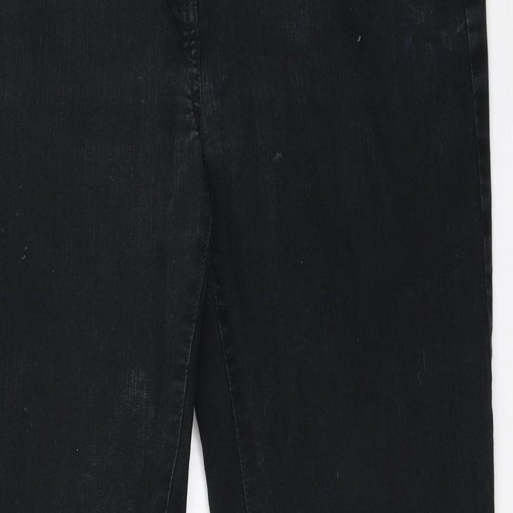 NEXT Womens Black  Denim Bootcut Jeans Size 14 L29 in