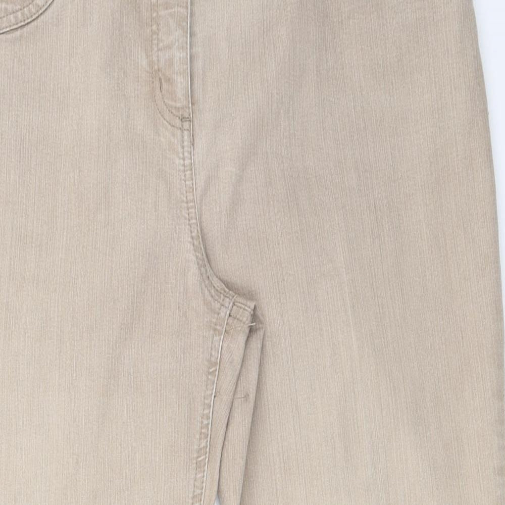 Per Una Womens Beige   Bootcut Jeans Size 16 L24 in