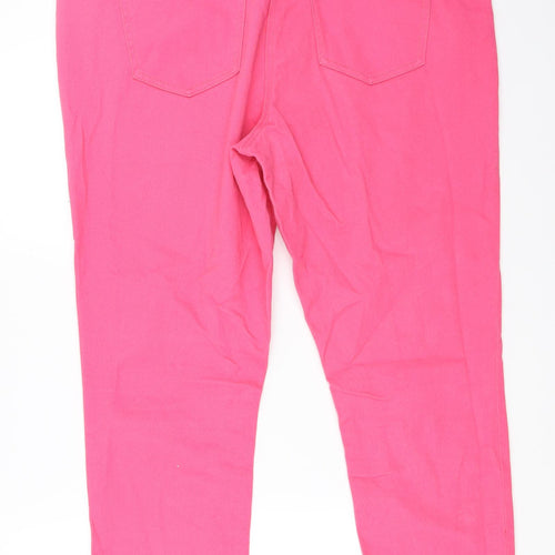 George Womens Pink   Cropped Jeans Size 18 L25 in