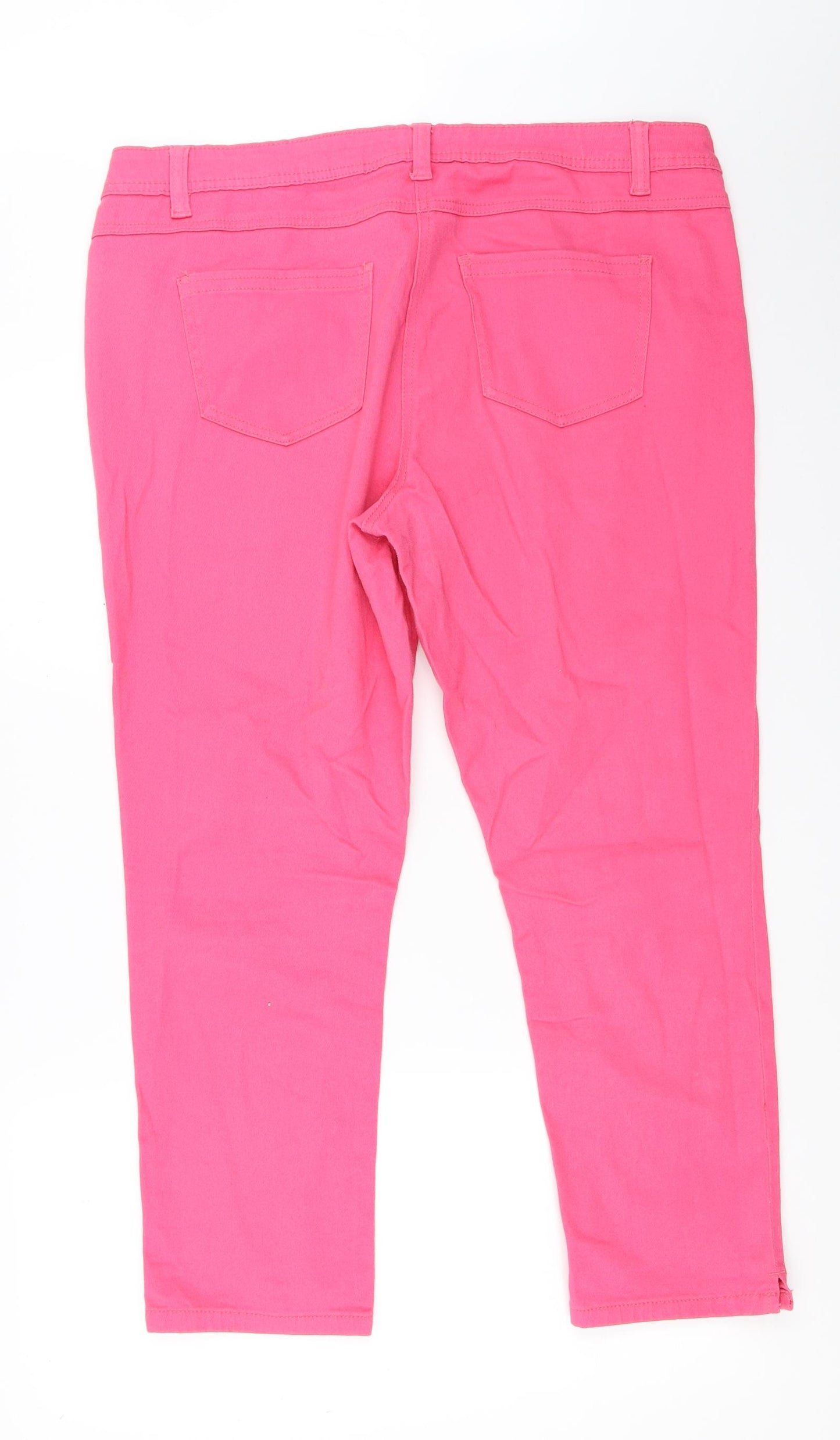 George Womens Pink   Cropped Jeans Size 18 L25 in