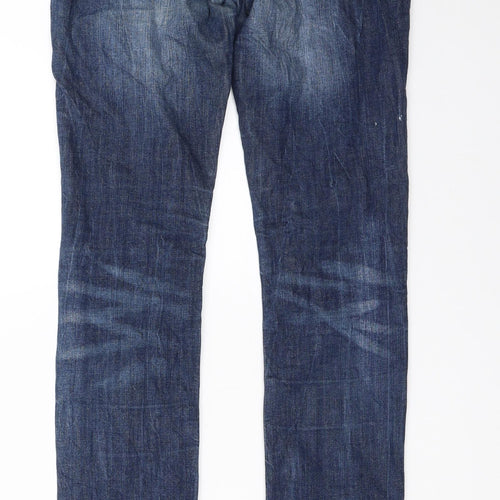 Cross Womens Blue  Denim Straight Jeans Size 26 in L32 in
