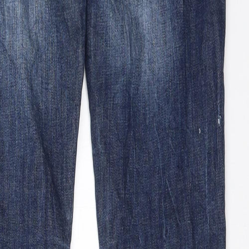 Cross Womens Blue  Denim Straight Jeans Size 26 in L32 in