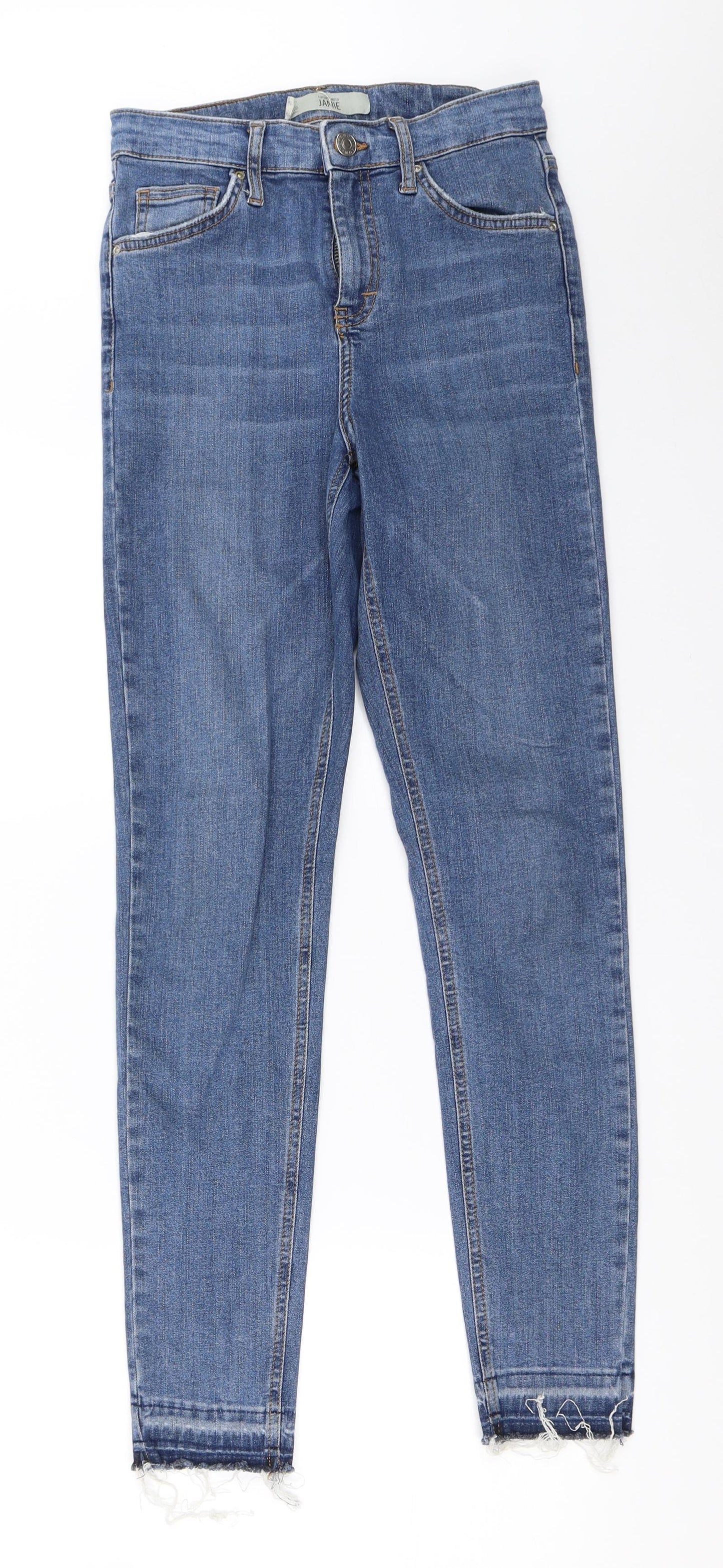 Topshop Womens Blue  Denim Skinny Jeans Size 26 in L32 in - Jamie Jeans