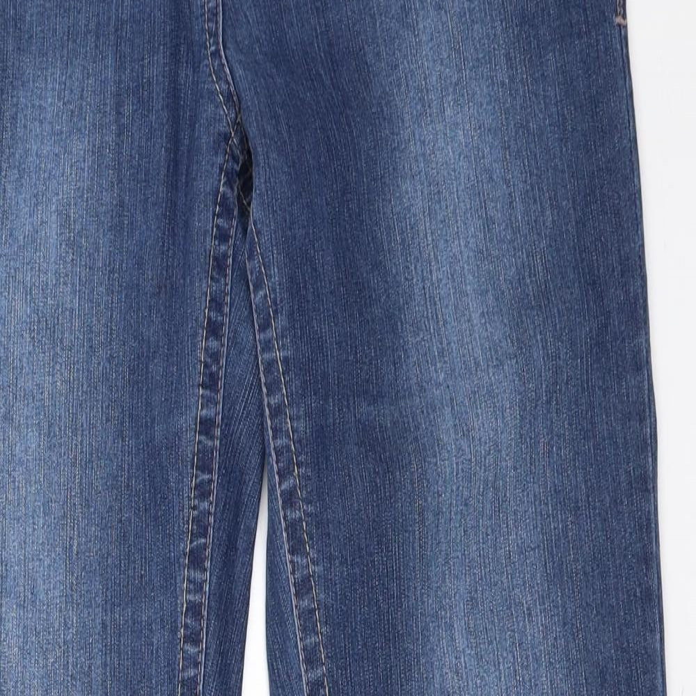 Dorothy Perkins Womens Blue  Denim Bootcut Jeans Size 14 L31 in