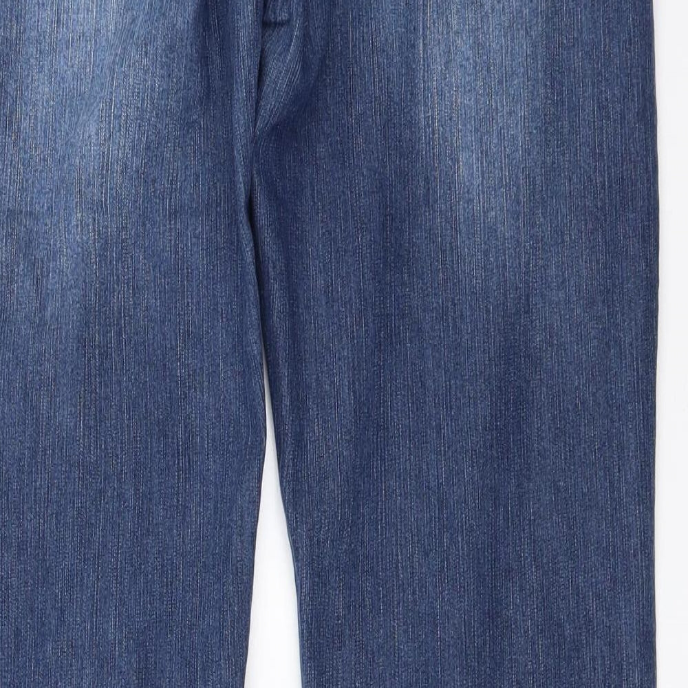 Dorothy Perkins Womens Blue  Denim Bootcut Jeans Size 14 L31 in