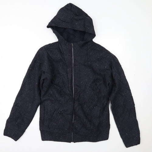 Matalan Mens Blue   Full Zip Hoodie Size M