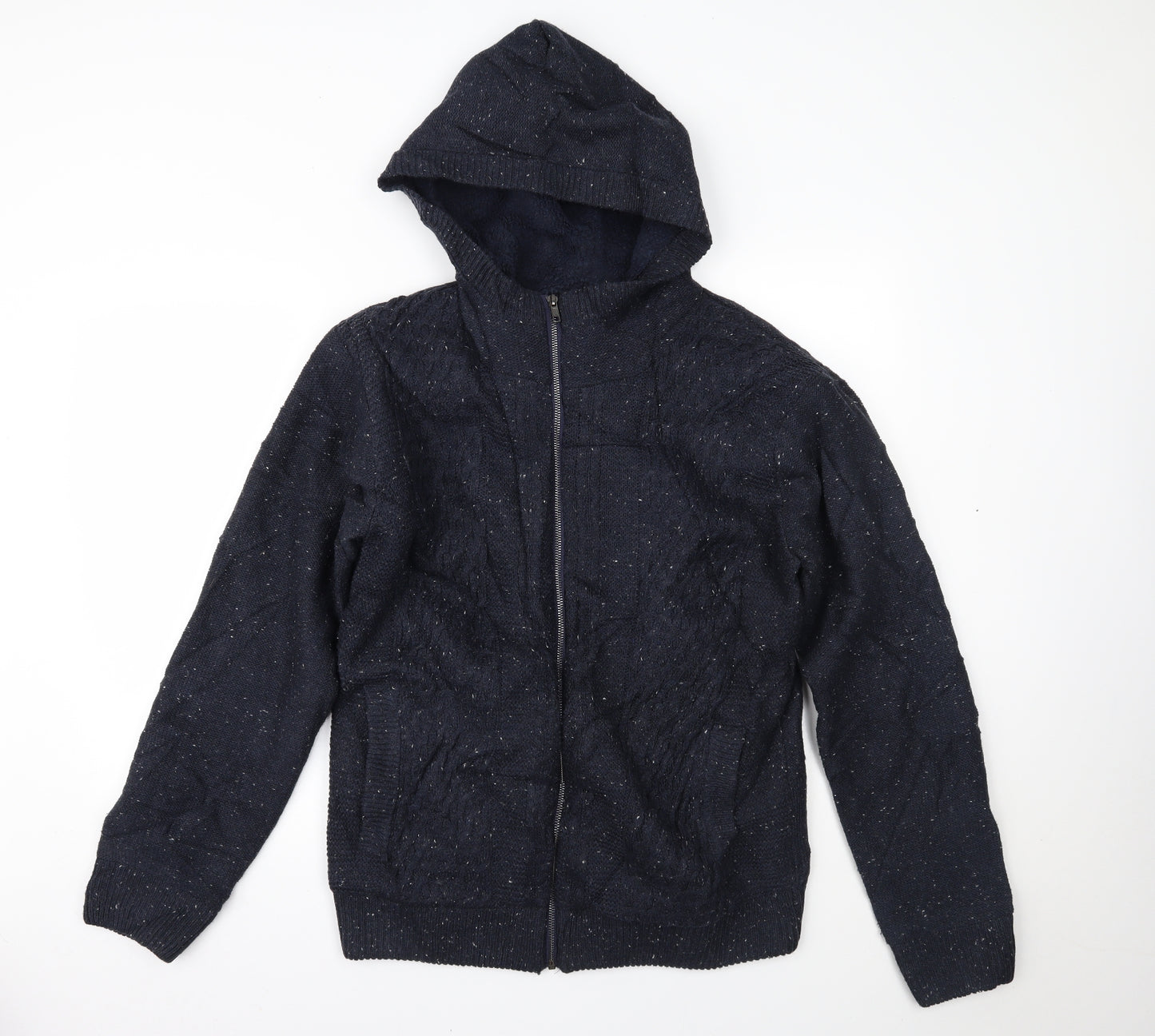 Matalan Mens Blue   Full Zip Hoodie Size M