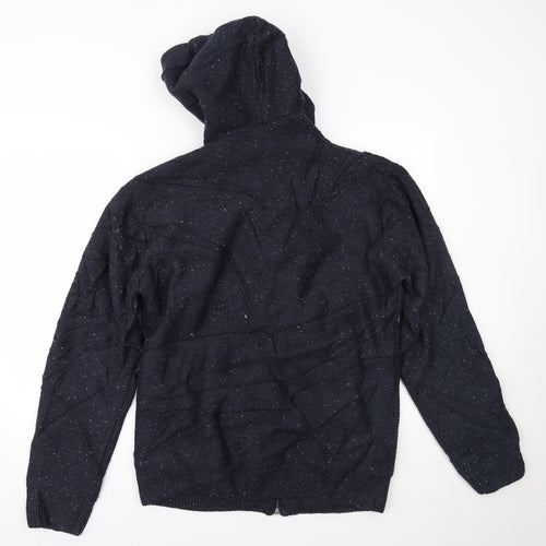 Matalan Mens Blue   Full Zip Hoodie Size M