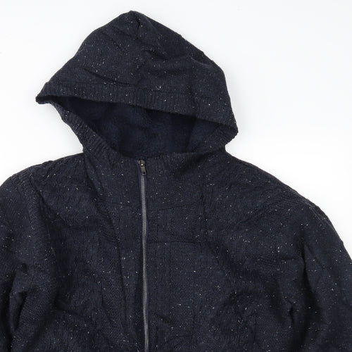Matalan Mens Blue   Full Zip Hoodie Size M