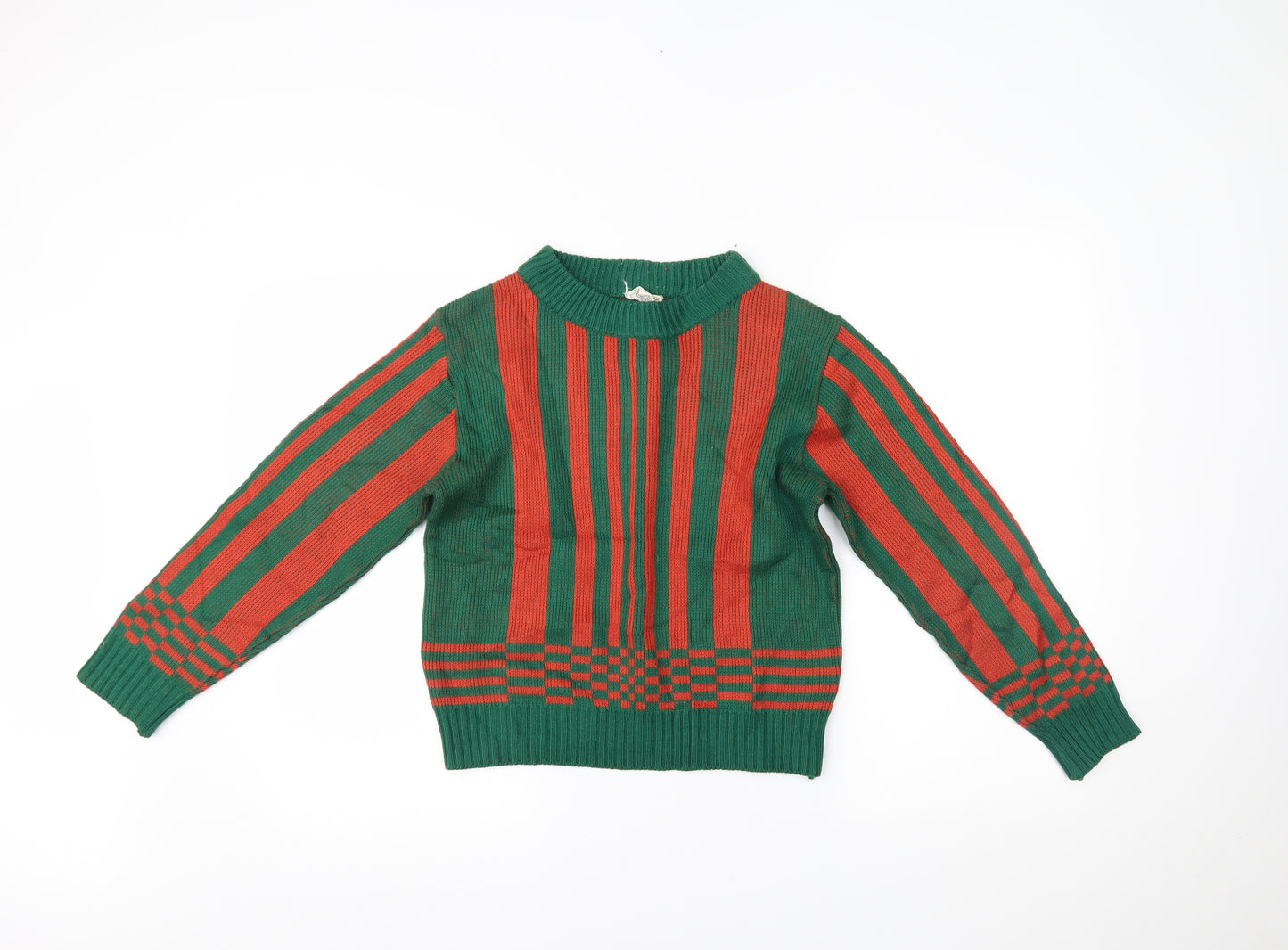 Preworn Mens Multicoloured Striped  Pullover Jumper Size S