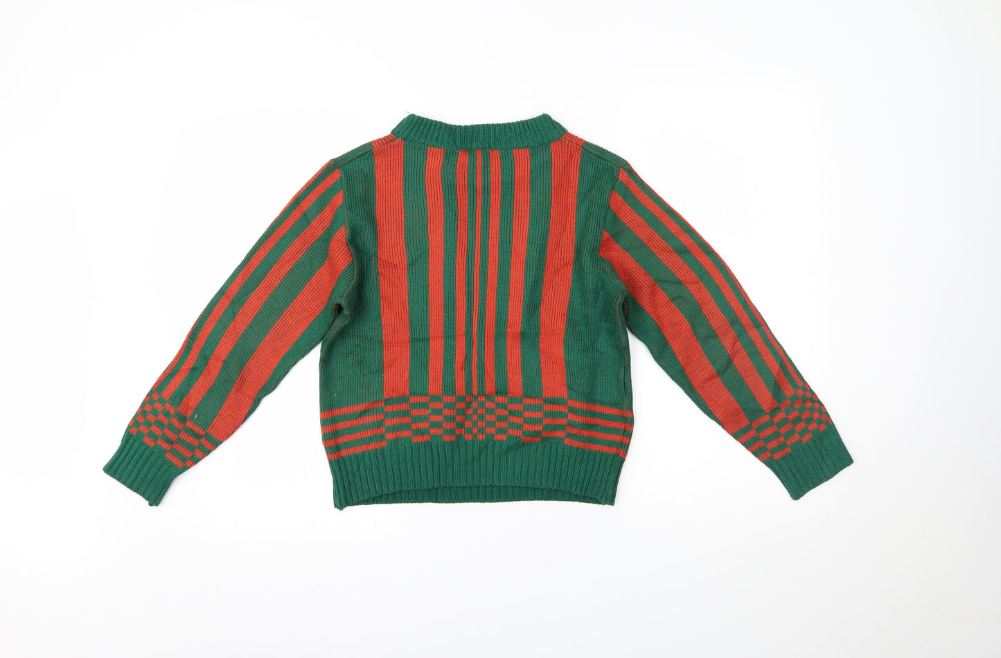 Preworn Mens Multicoloured Striped  Pullover Jumper Size S
