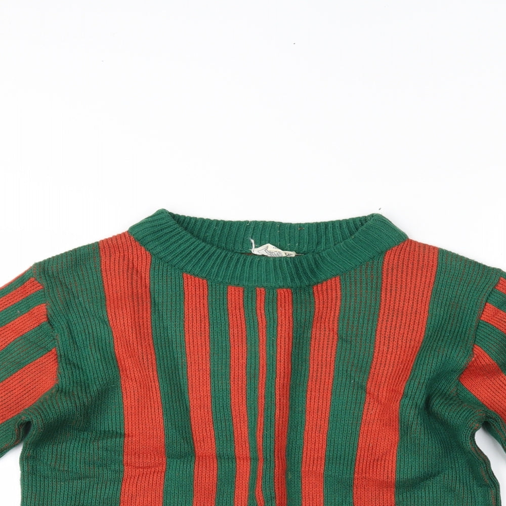 Preworn Mens Multicoloured Striped  Pullover Jumper Size S