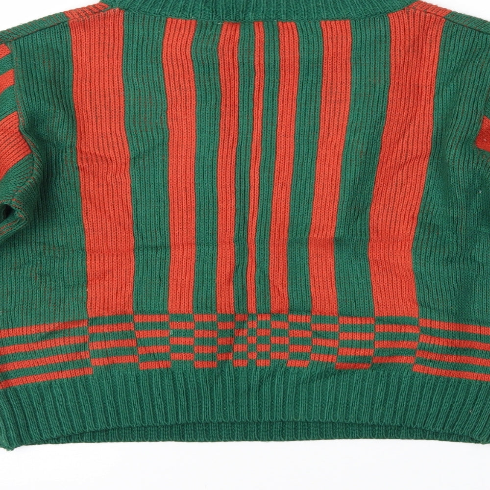 Preworn Mens Multicoloured Striped  Pullover Jumper Size S