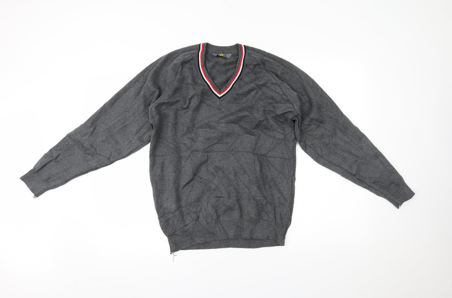 Magicfit Mens Grey   Pullover Jumper Size S