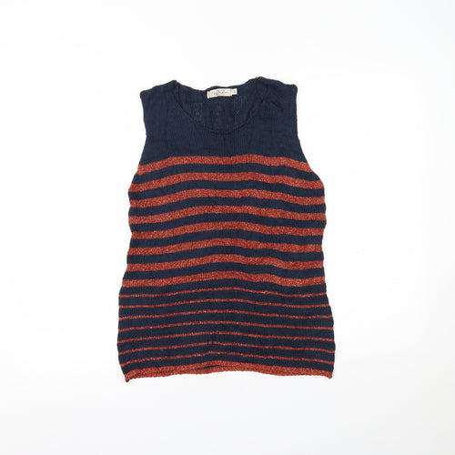 Nada del Riccio Womens Multicoloured Striped  Basic Tank Size M